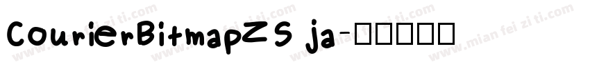 CourierBitmapZS ja字体转换